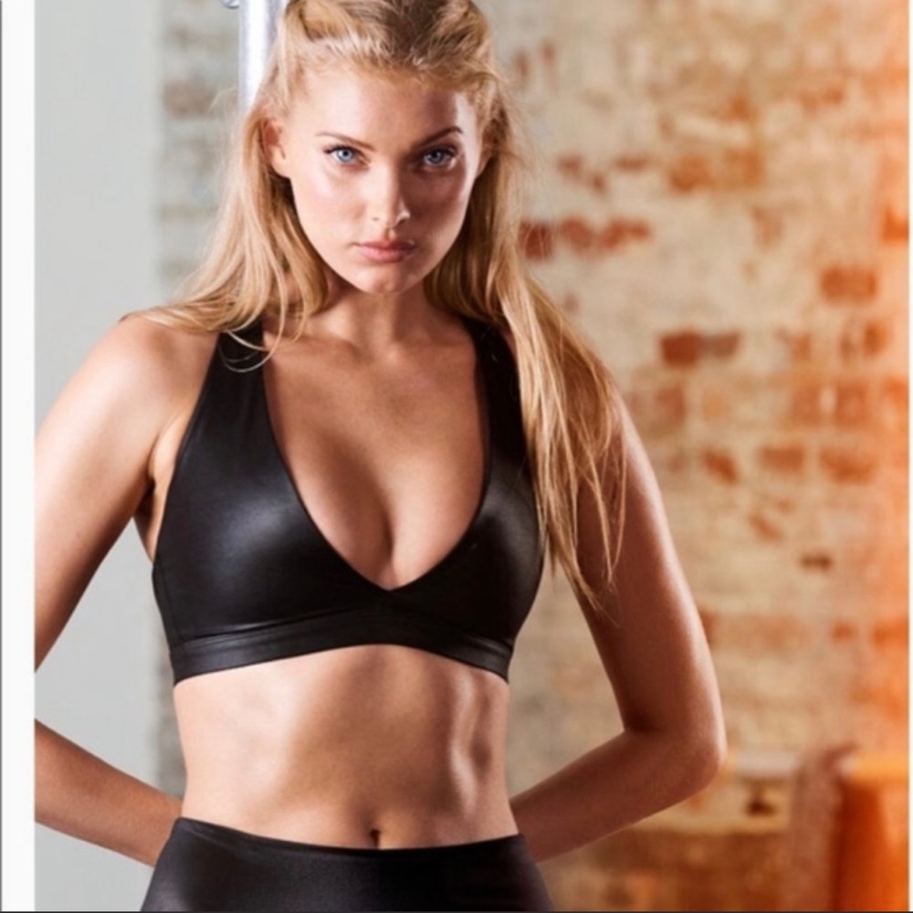 Victoria Secret Metallic Green Sports Bra